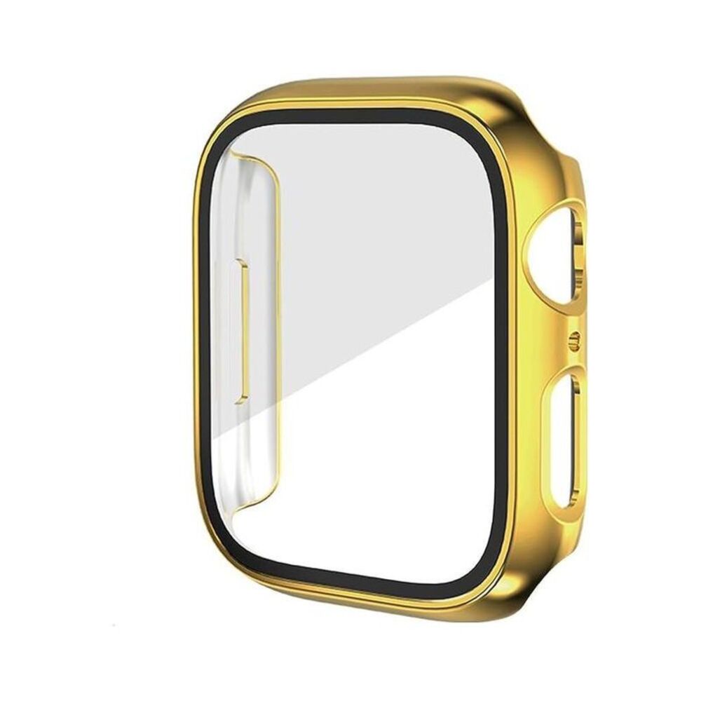 Worryfree Gadgets Full Cover Bumper Case with Scre Chrome Gold